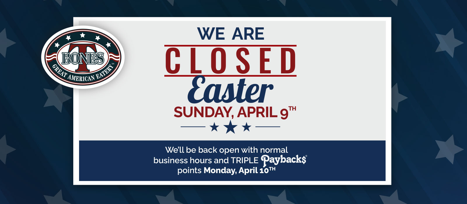 closed Easter
