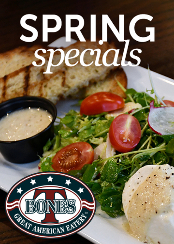 T-BONES Spring Menu