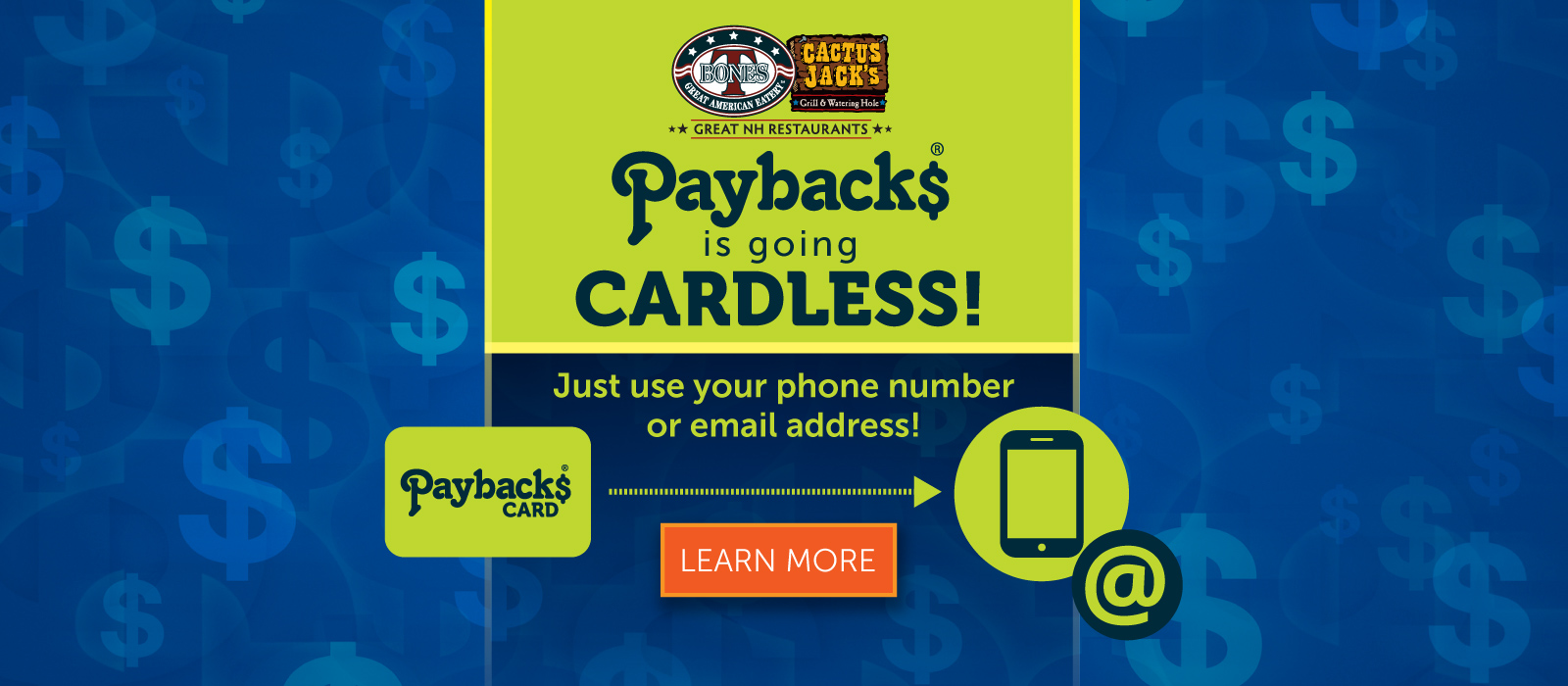 Payback$ is Going Cardless!
