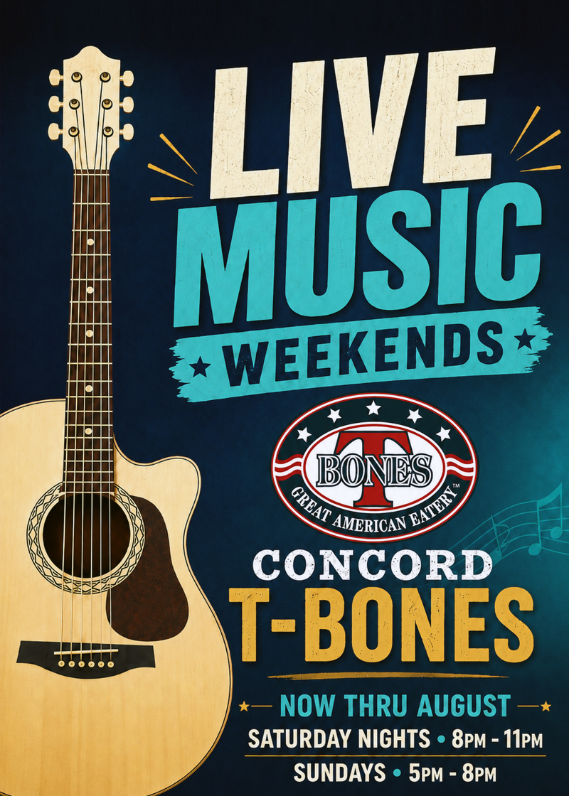 Live Music Weekends at Concord T-BONES