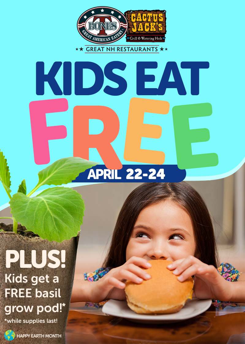 Kids Eat FREE & Basil Grow Pods