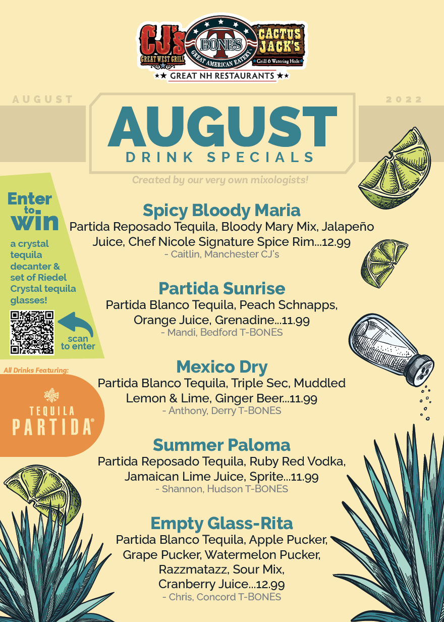 August Featured Drinks